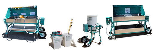 Washmaster Pro, I, II, and Commercial Drywall Tool Cleaning Stations